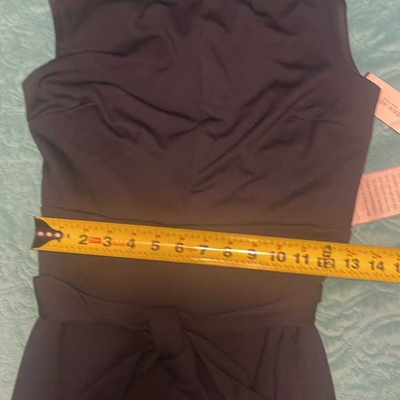 Sleeveless Alexia Admor Fara Dress Navy Blue Midi Sheath Tie‎ Belt women’s 4 NWT - Picture 13 of 17